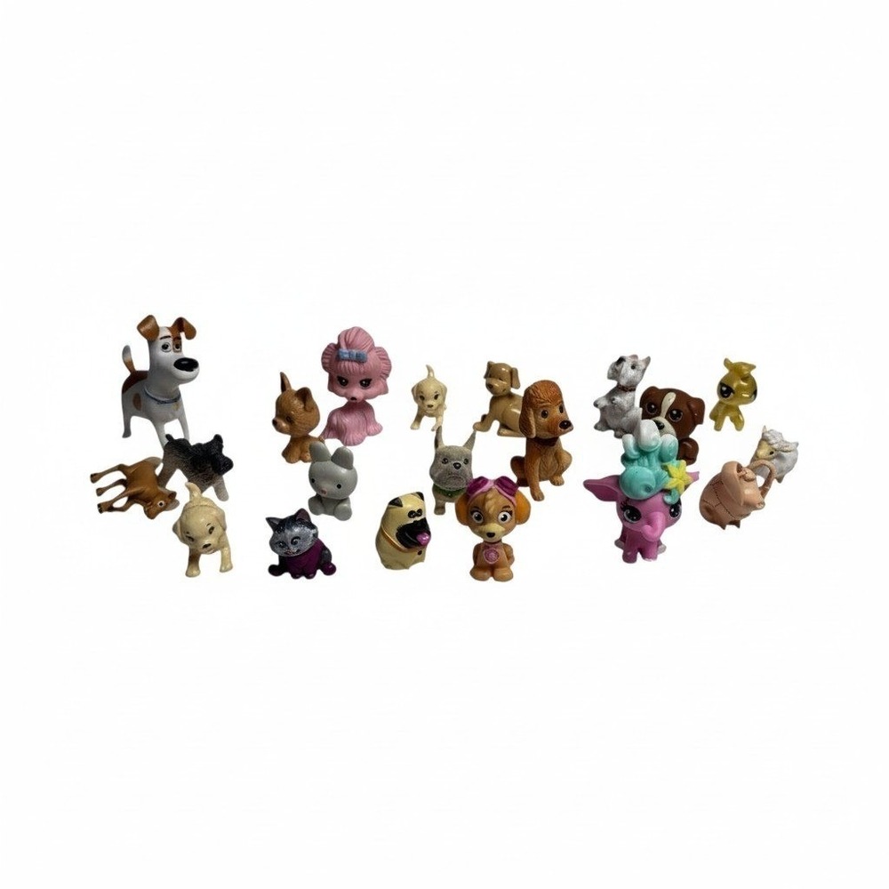 Mixed Lot 21pc Miniature‎ Animal Figures Paw Patrol Secret Life of Pets LPS Dogs - Picture 8 of 8